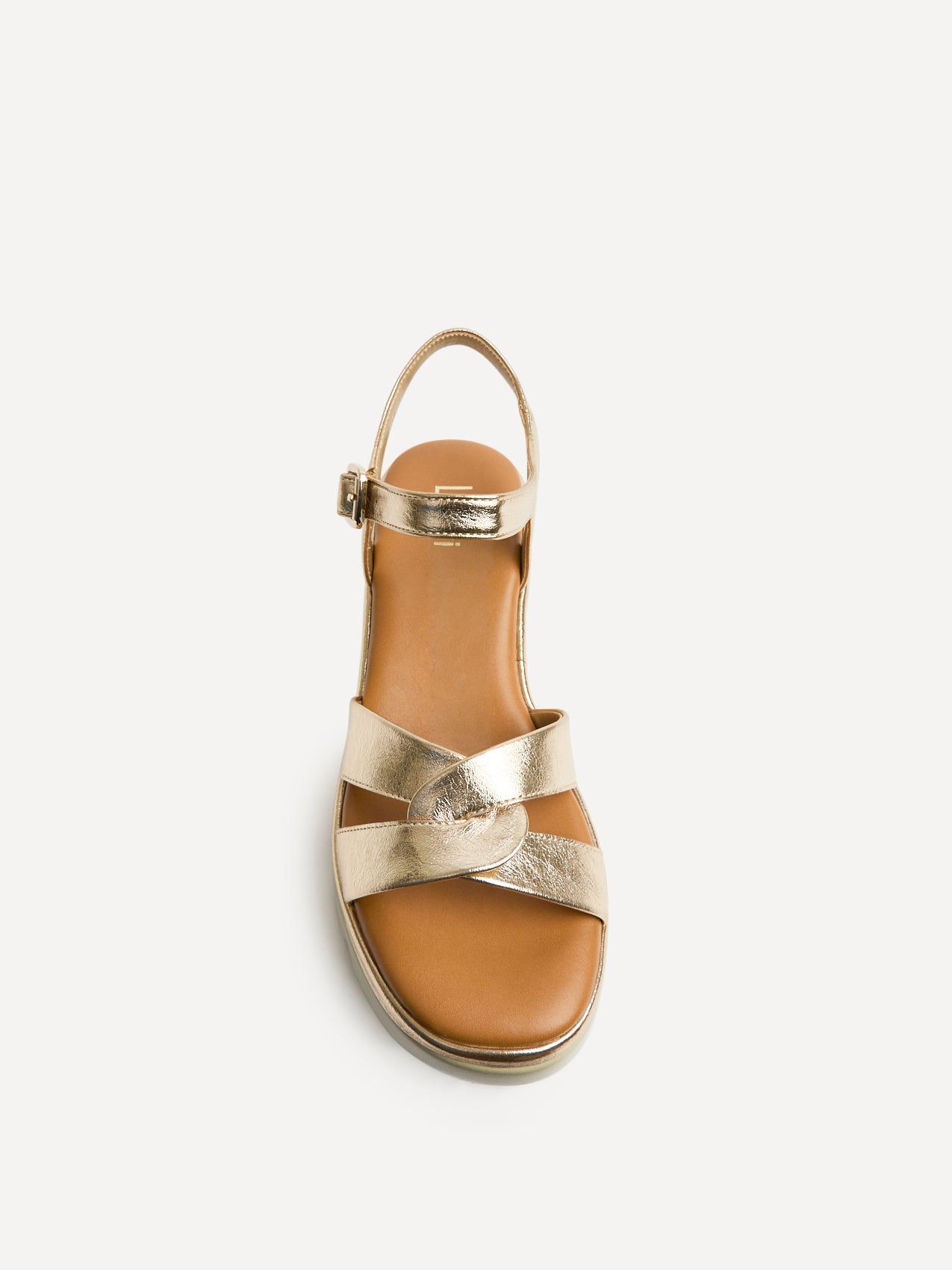 Fate Gold Flatform Sandals