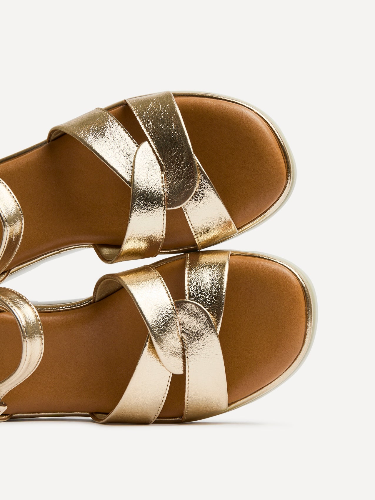 Fate Gold Flatform Sandals