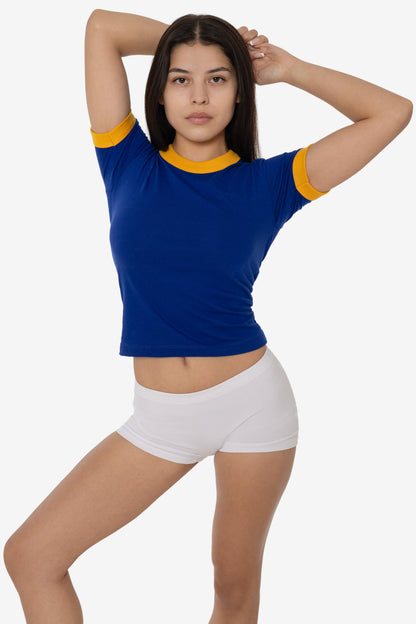 FF310 - Women's Poly Cotton Ringer Tee