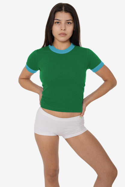 FF310 - Women's Poly Cotton Ringer Tee