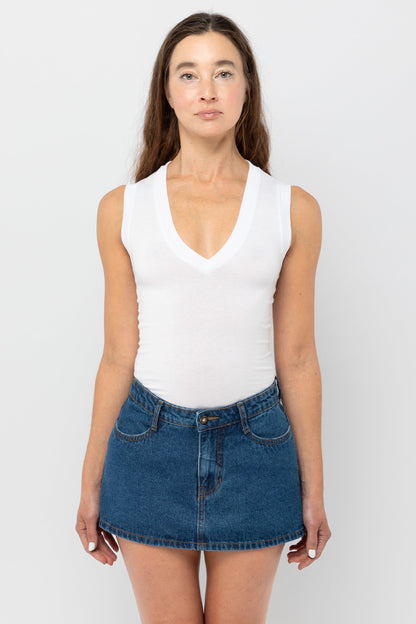 FF366 - Poly Cotton Sleeveless V Neck