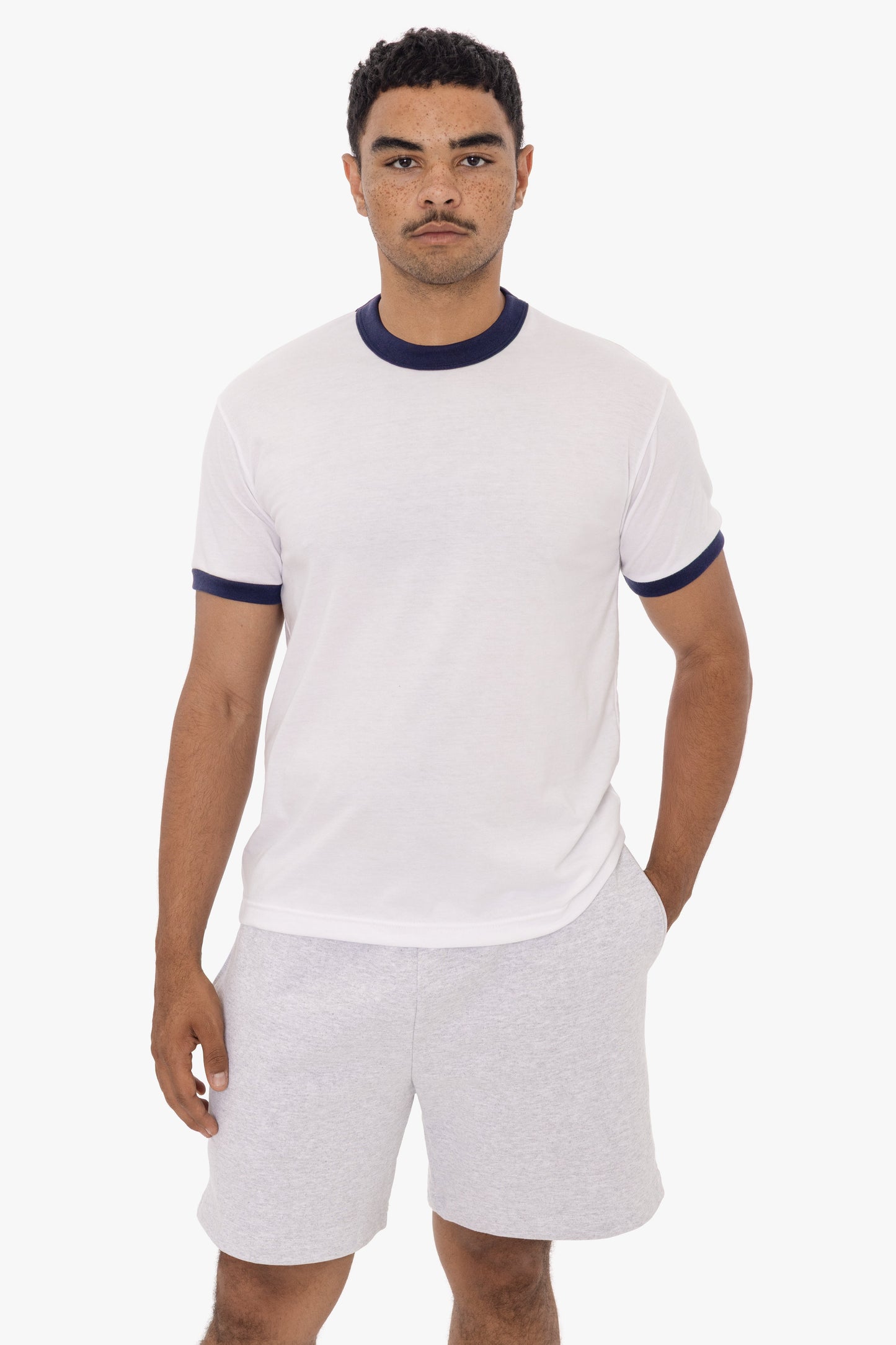 FF410 - Men's Poly Cotton Ringer Tee