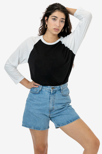 FF53 - 3/4 Sleeve Poly Cotton Raglan