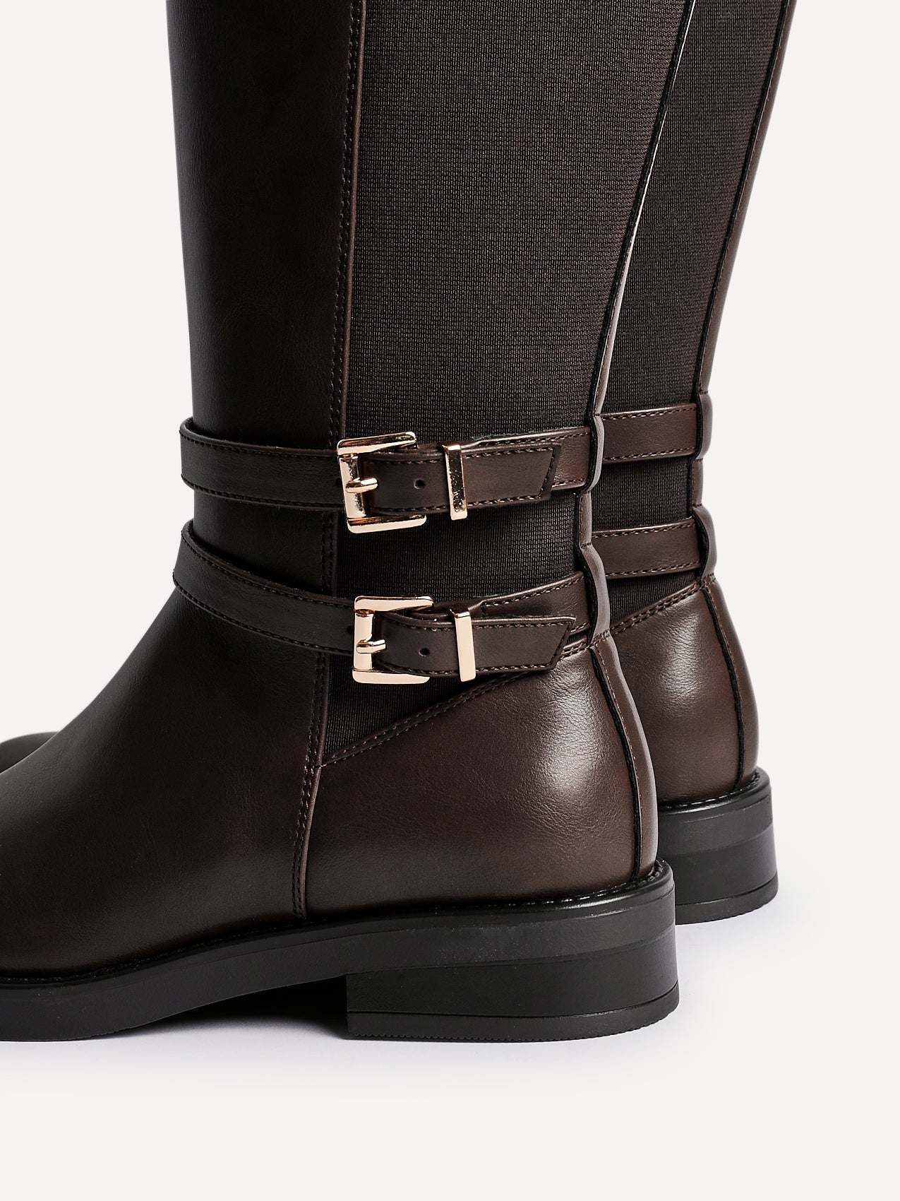 Fierce Brown Long Flat Boots