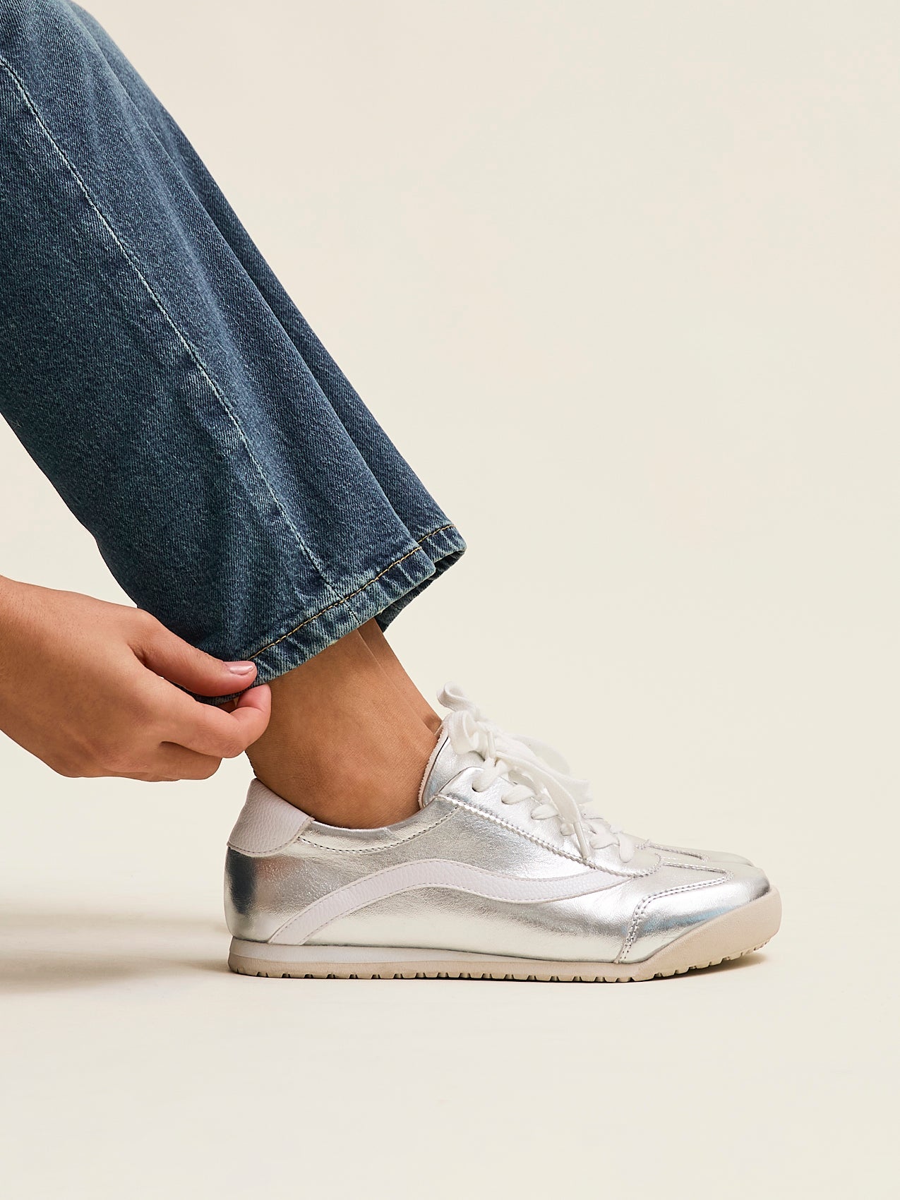 Flash Silver Trainers
