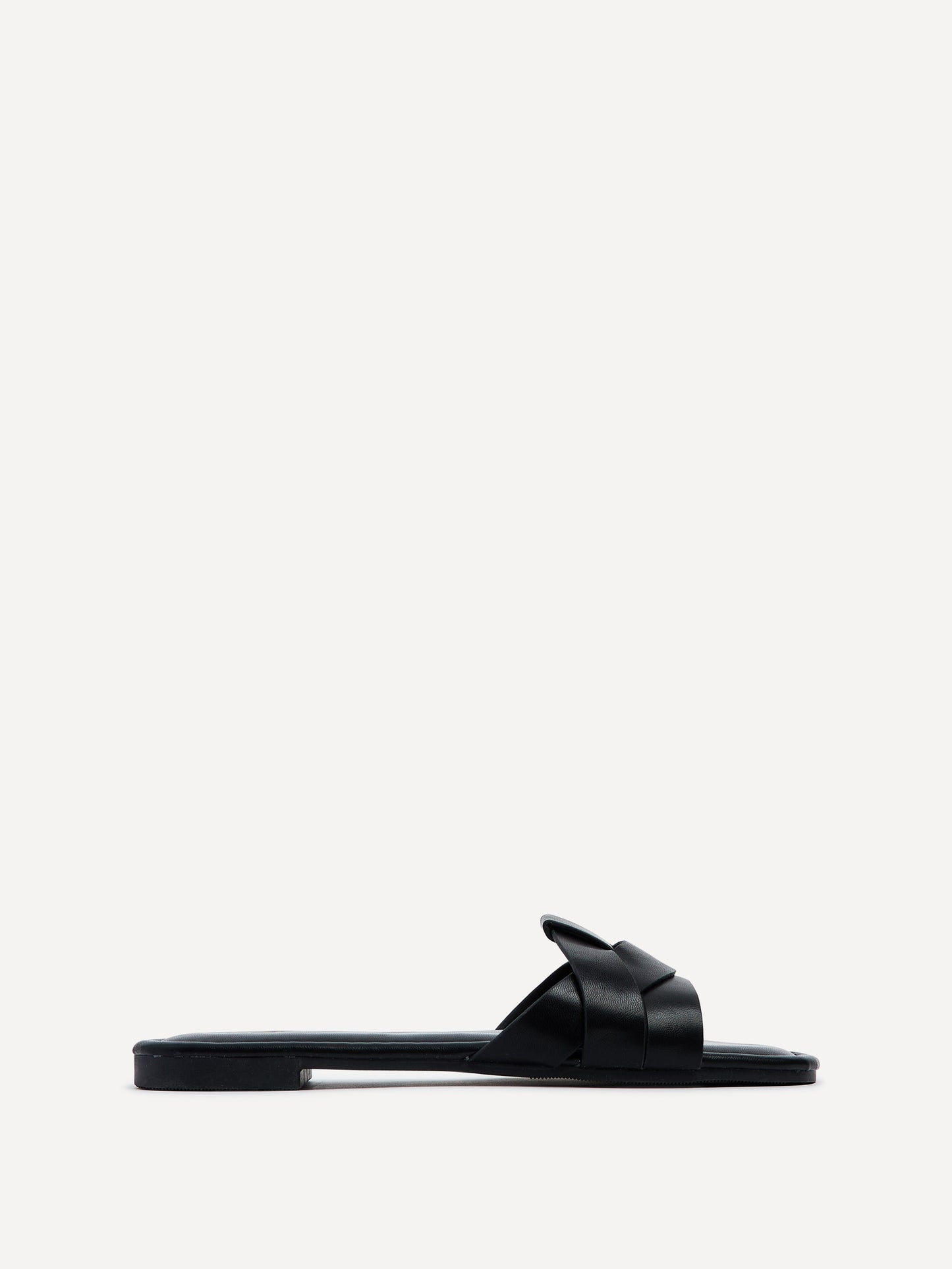 Fletcher Black Slider Sandals