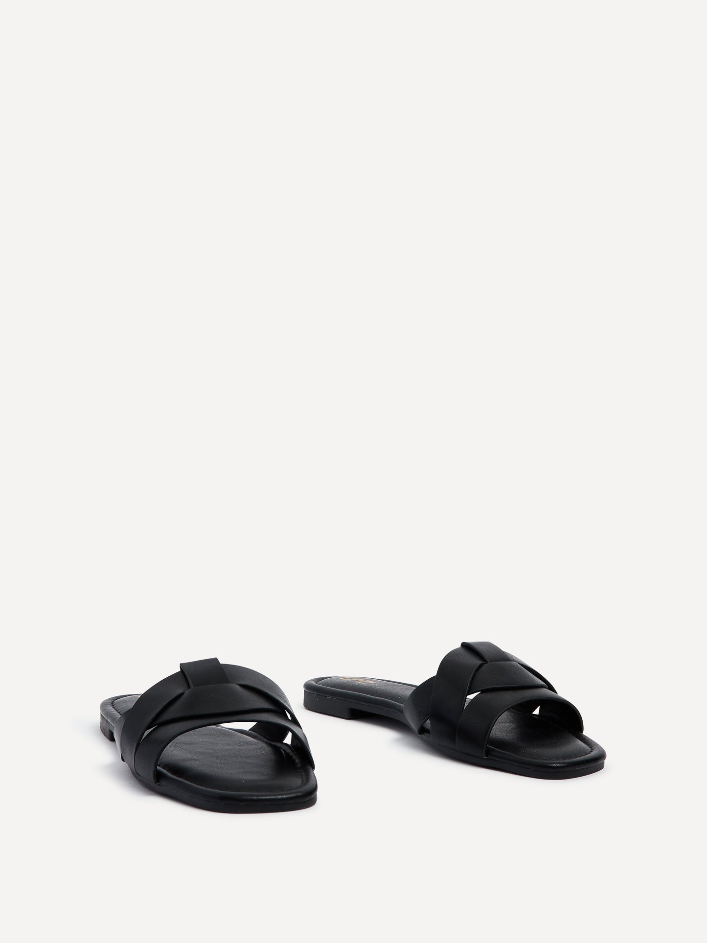 Fletcher Black Slider Sandals