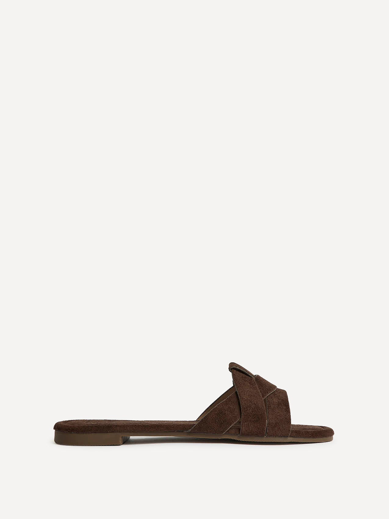 Fletcher Brown Suede Slider Sandals