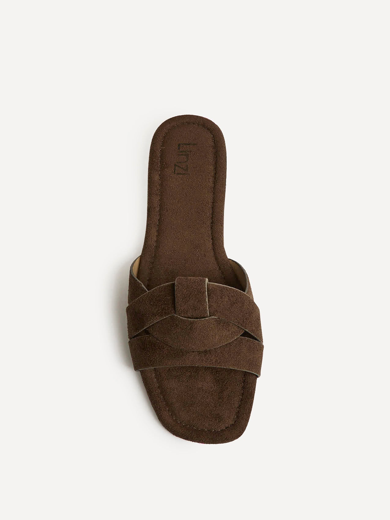Fletcher Brown Suede Slider Sandals