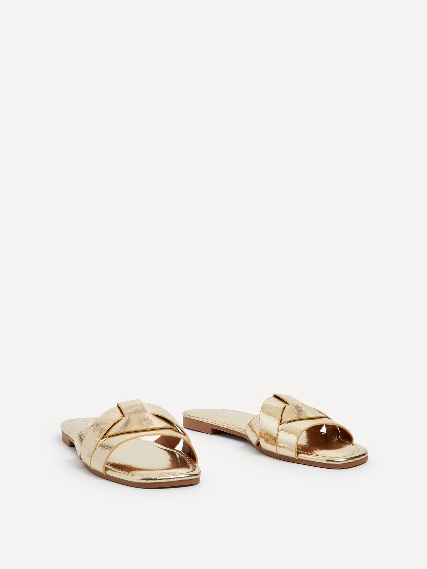Fletcher Gold Slider Sandals