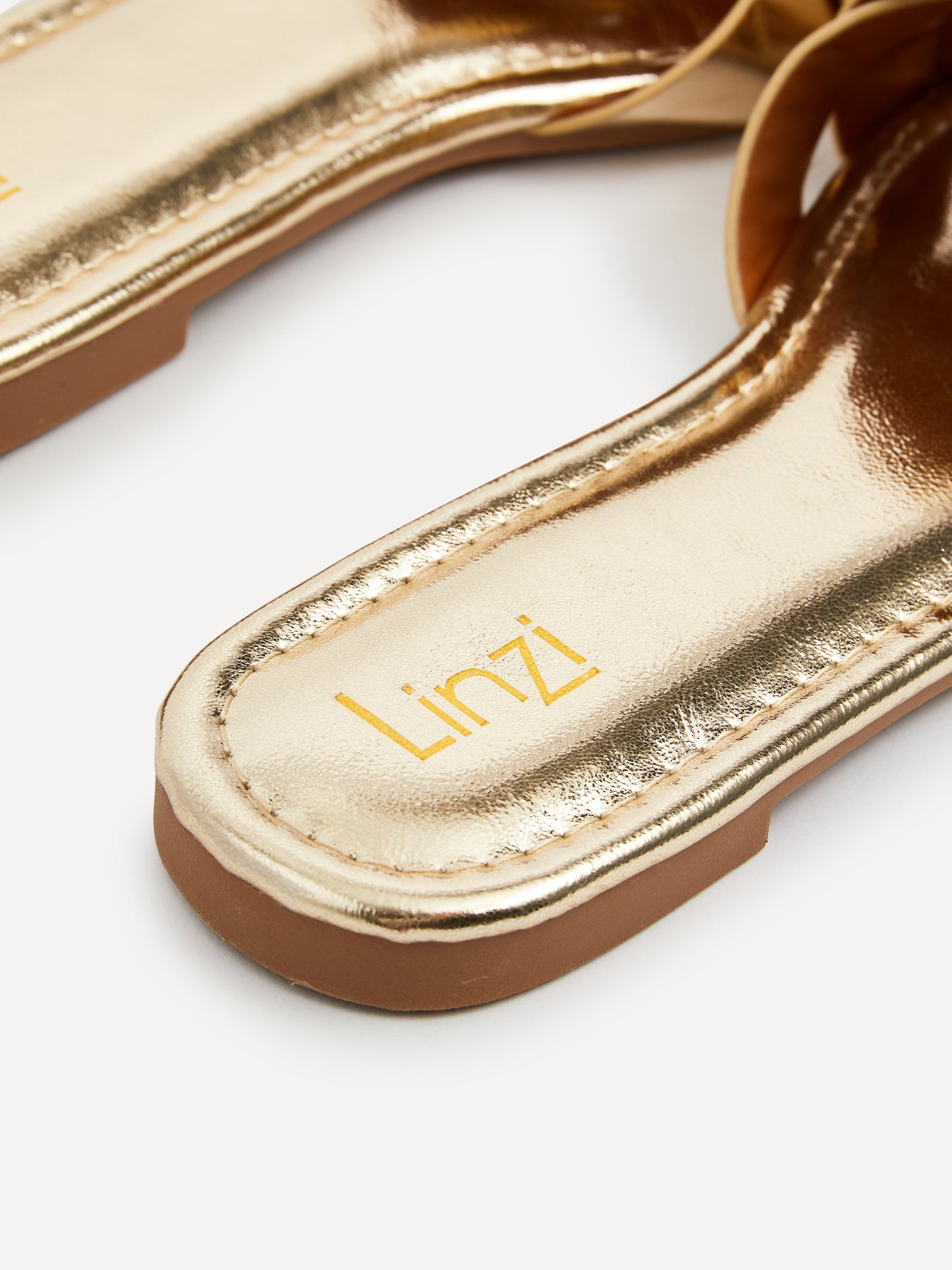 Fletcher Gold Slider Sandals