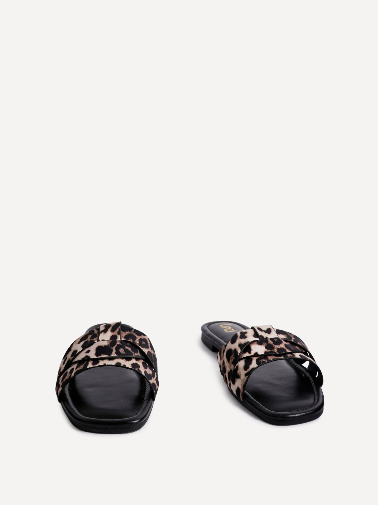 Fletcher Leopard Print Slider Sandals