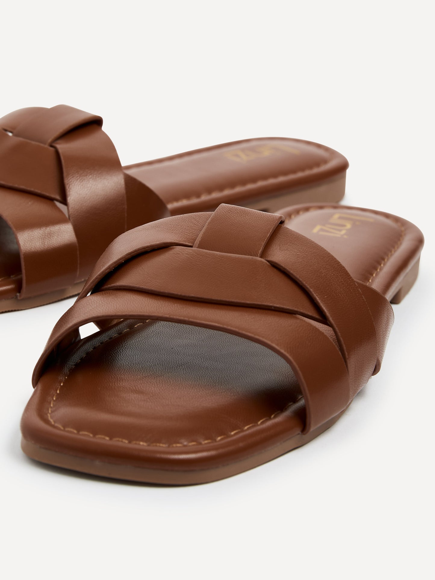 Fletcher Tan Slider Sandals