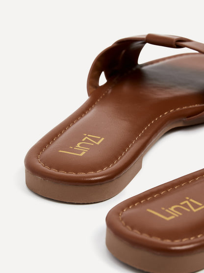 Fletcher Tan Slider Sandals