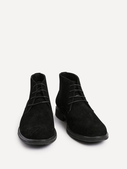 Francesco Mens Black Suede Chukka Boots