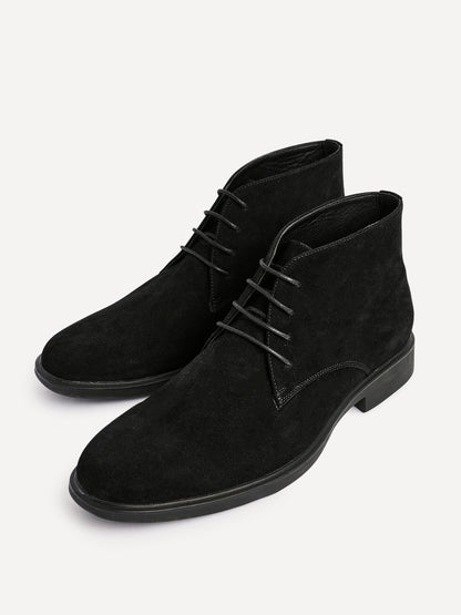 Francesco Mens Black Suede Chukka Boots
