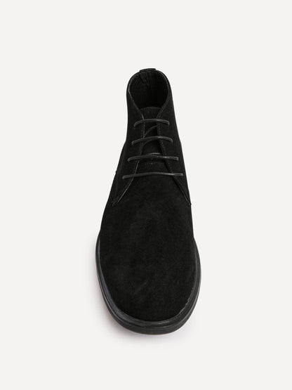 Francesco Mens Black Suede Chukka Boots