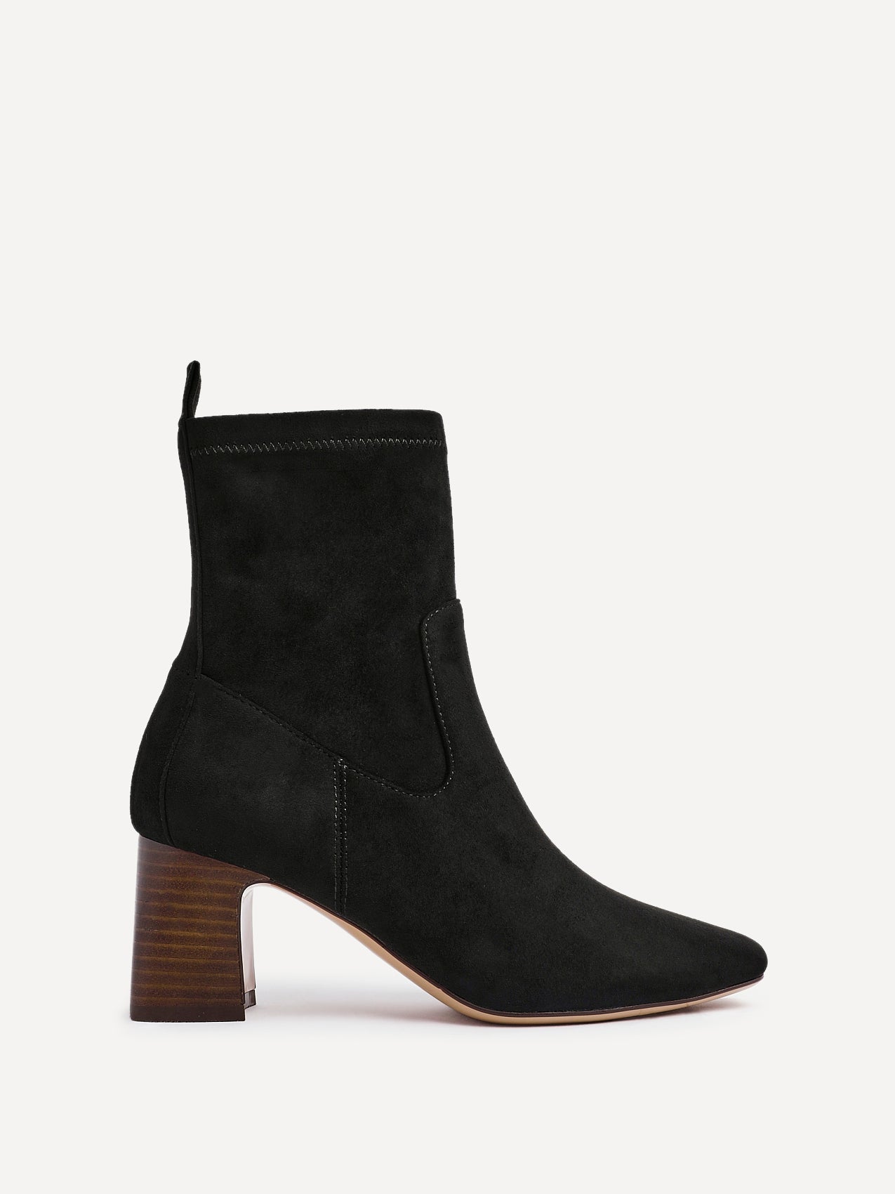Francisco Black Heeled Ankle Boots