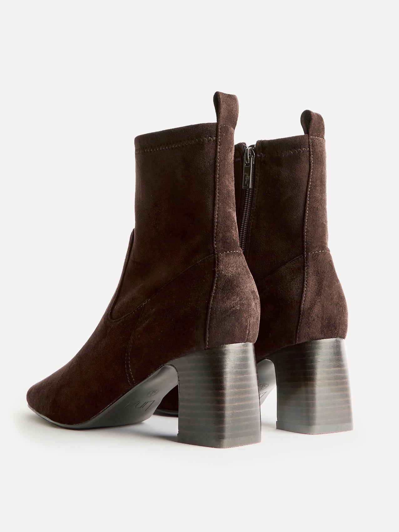 Francisco Brown Heeled Ankle Boots