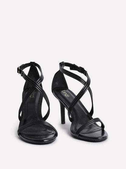 Future Black Heeled Sandals
