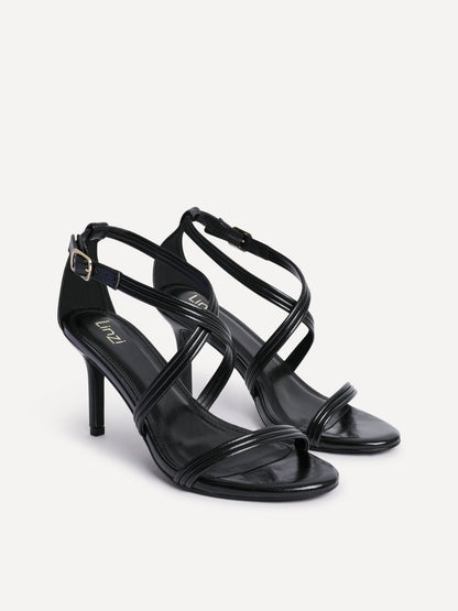 Future Black Heeled Sandals