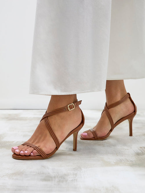 Future Tan Heeled Sandals