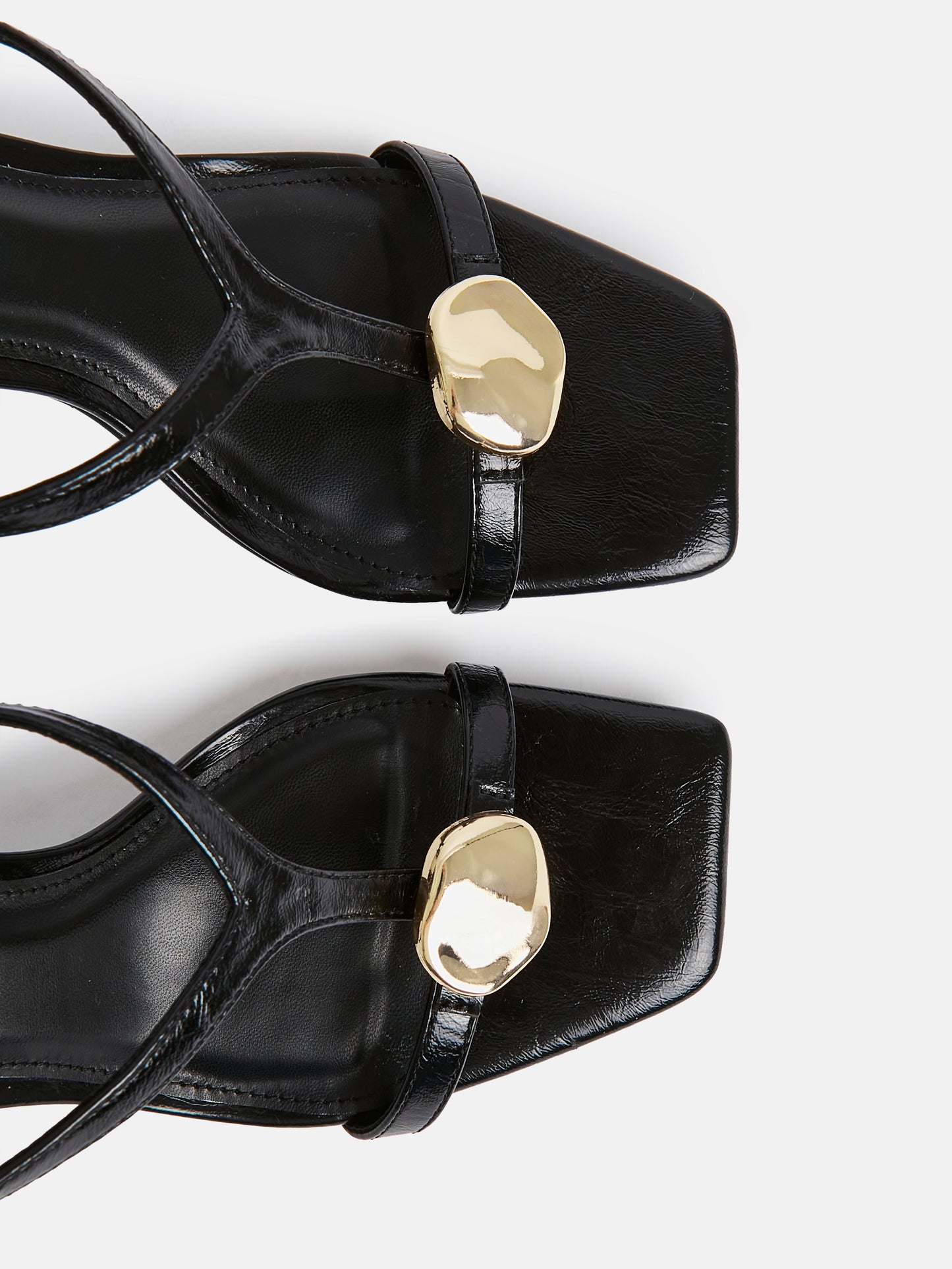 Foolish Black T-Bar Heels