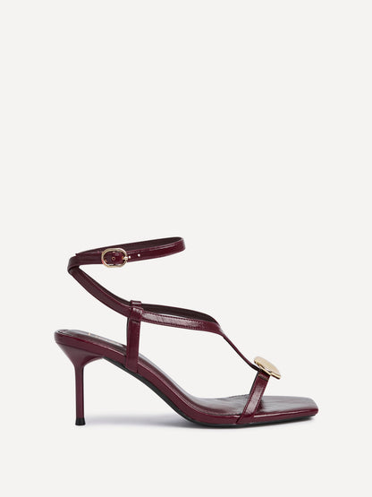 Foolish Burgundy T-Bar Heels