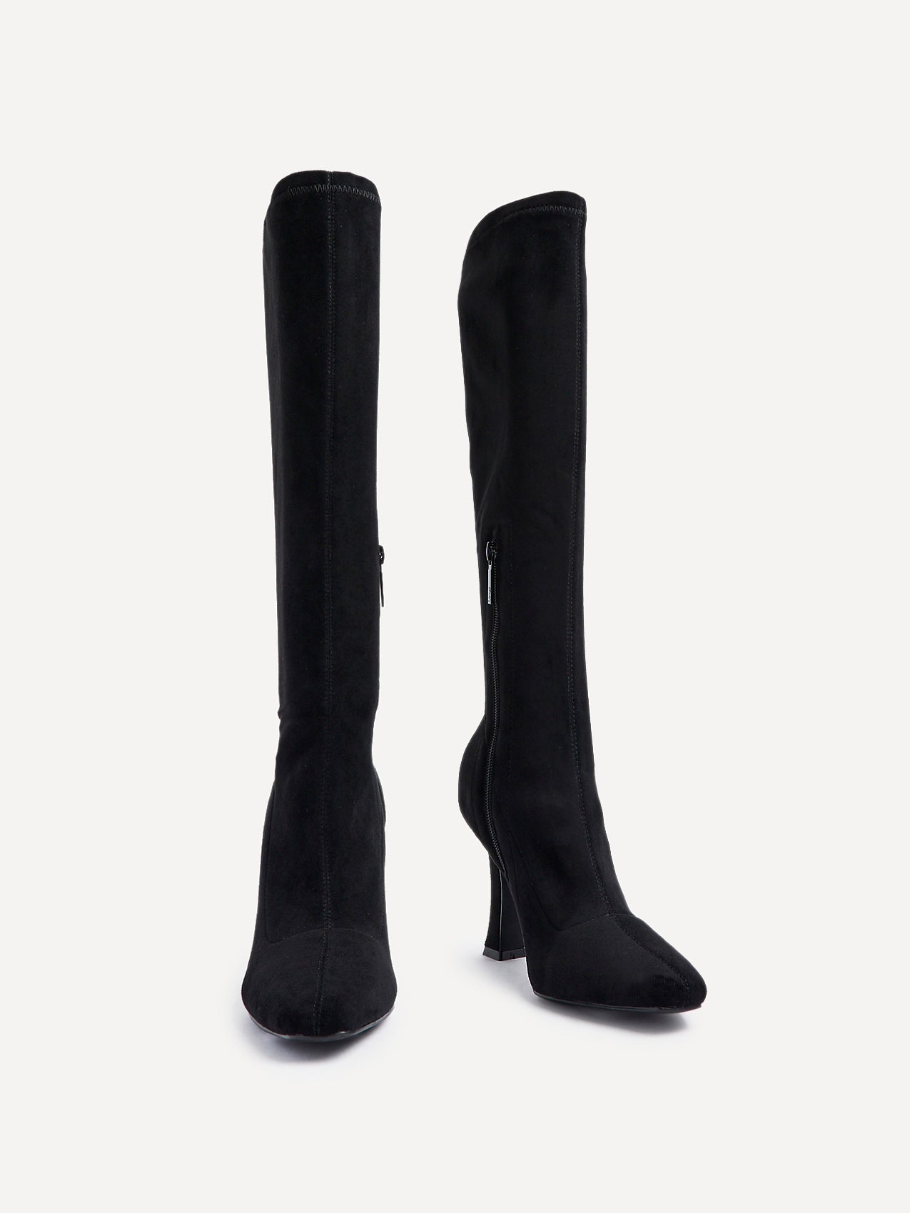 Gabrielle Black Long Heeled Boots