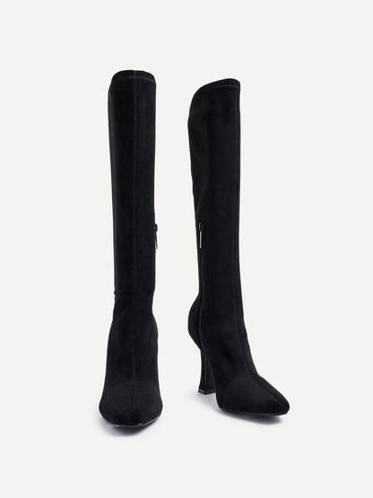 Gabrielle Black Long Heeled Boots