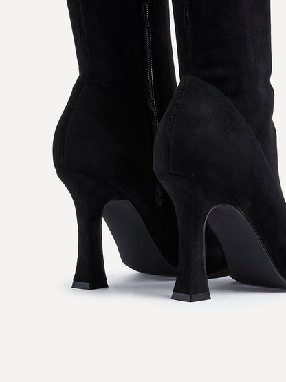 Gabrielle Black Long Heeled Boots