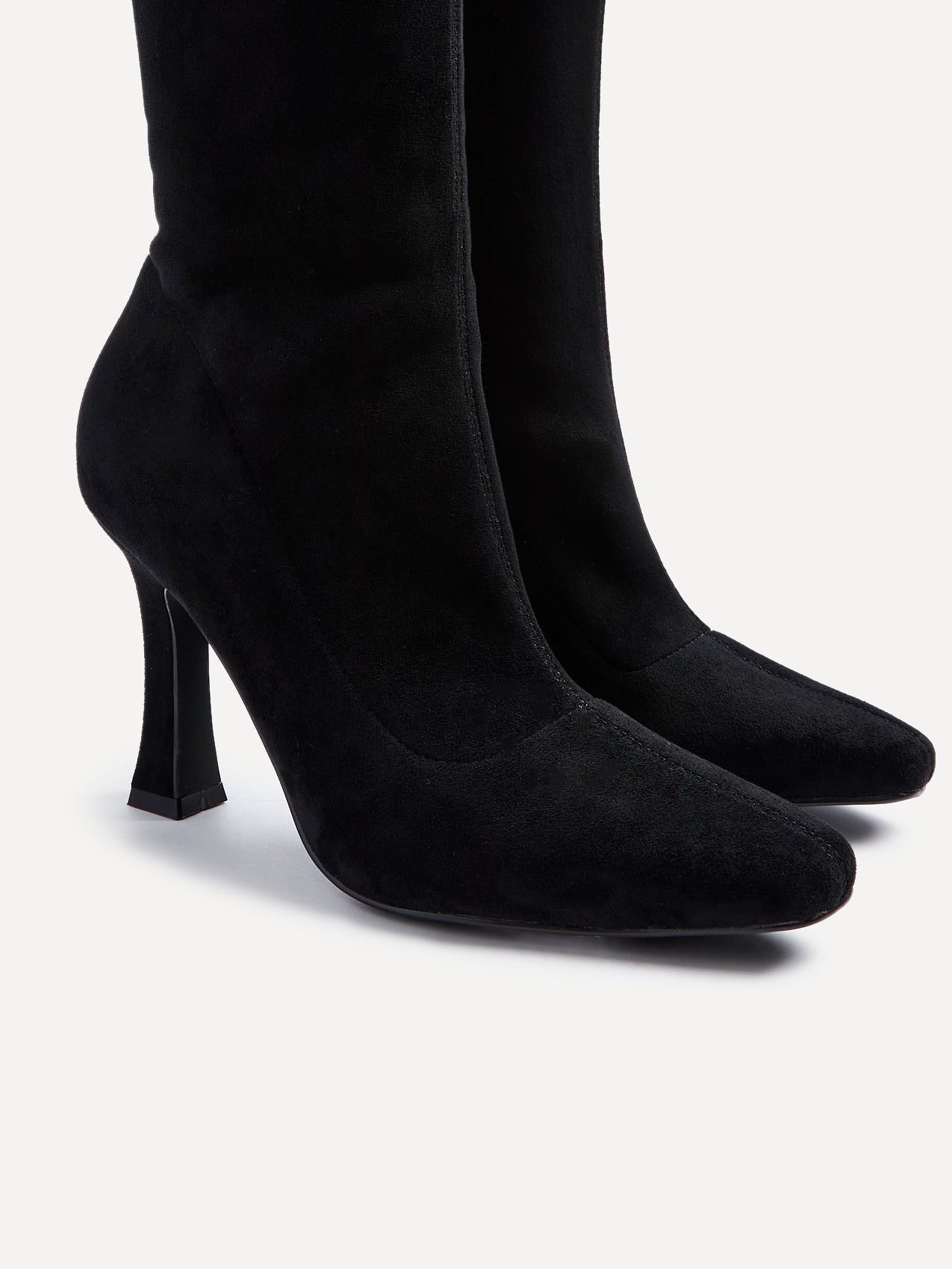 Gabrielle Black Long Heeled Boots