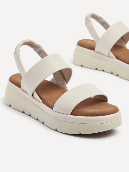 Gia Nude Chunky Flatform Sandals