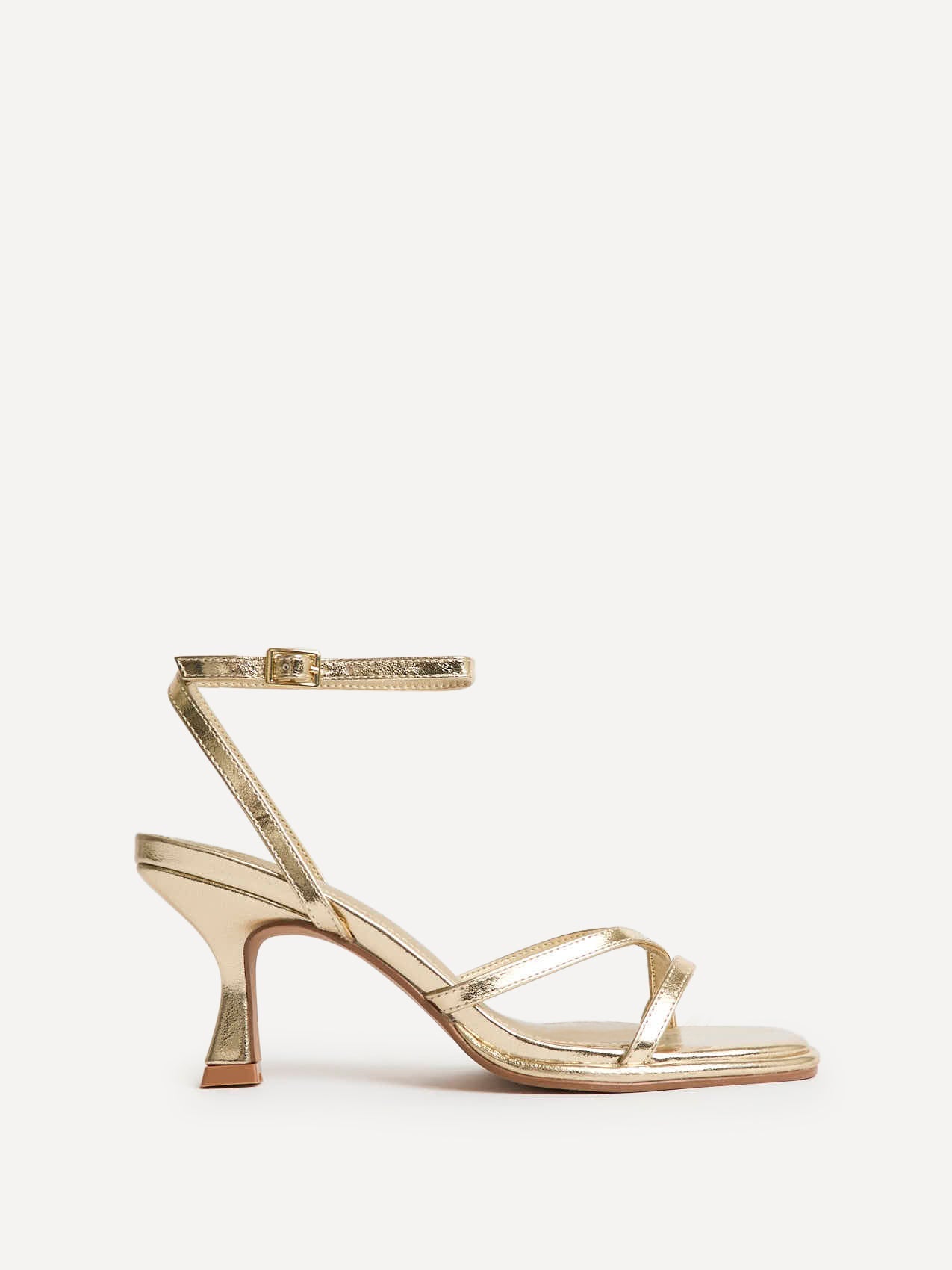 Glazed Gold Heeled Sandals