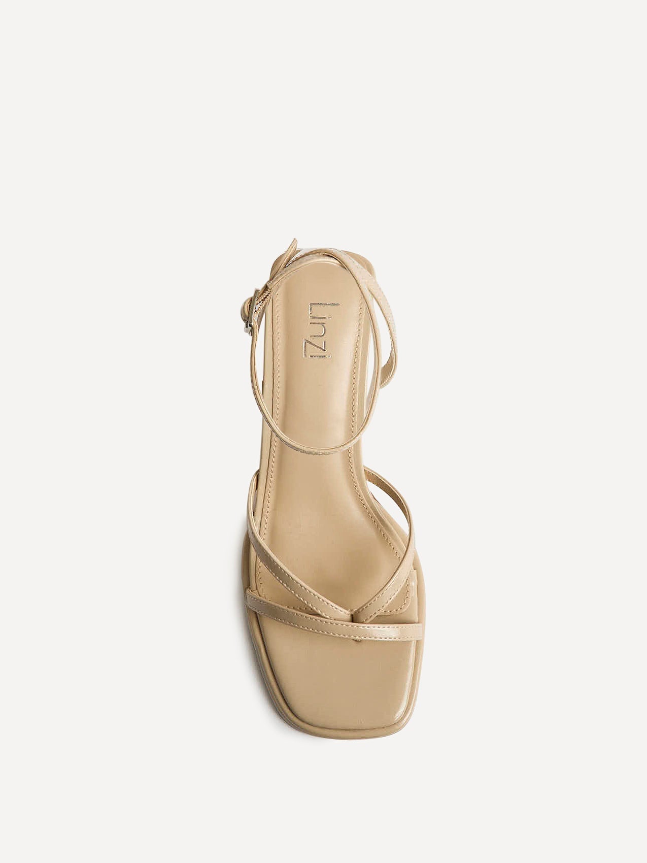 Glazed Nude Heeled Sandals