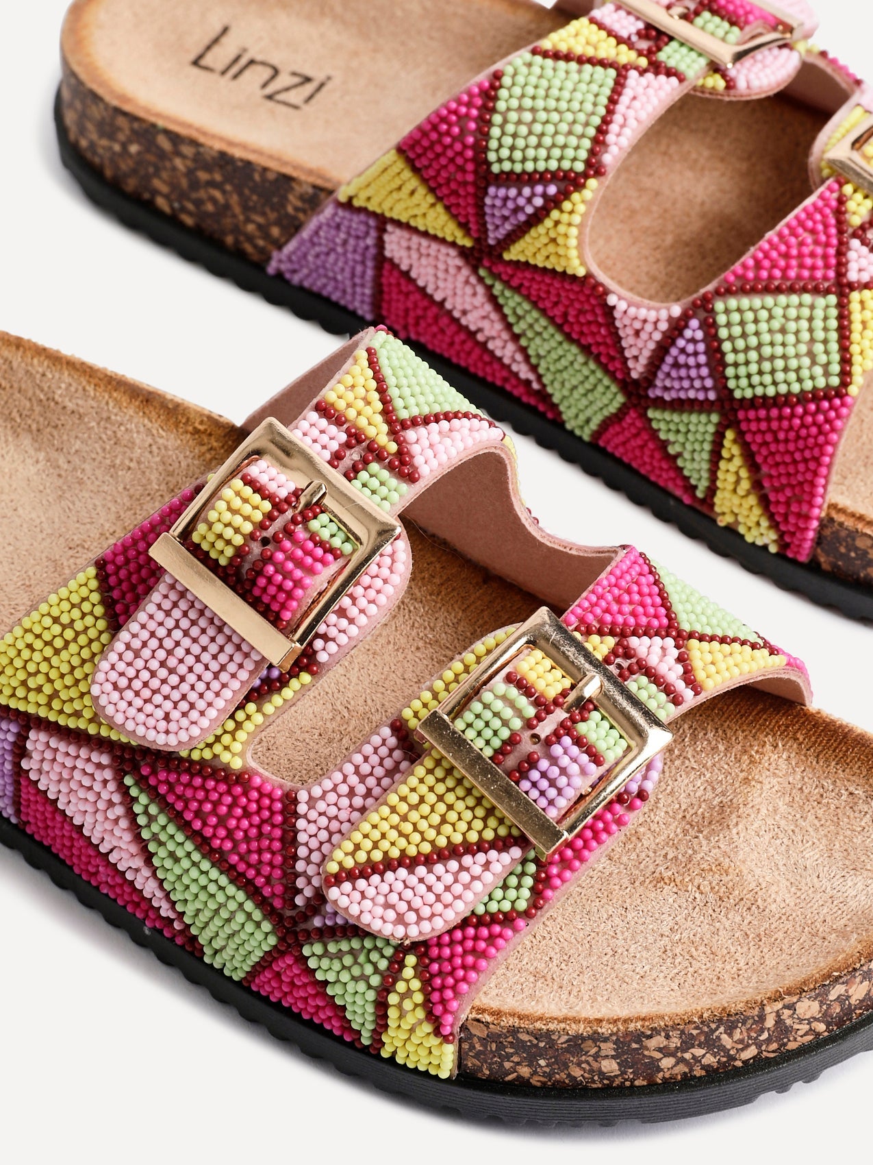 Gleam Multi Coloured Beaded Sliders