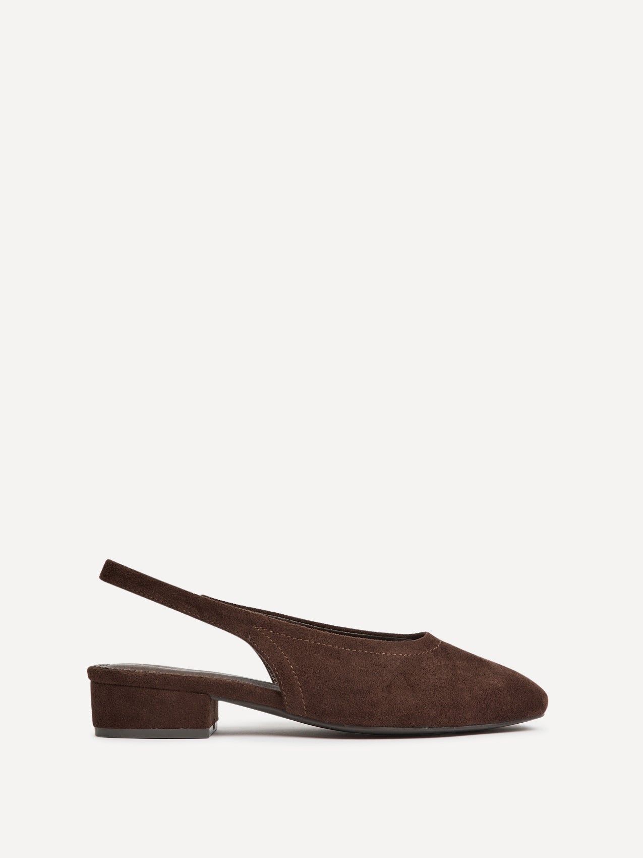 Glide Brown Faux Suede Mary Jane Heels