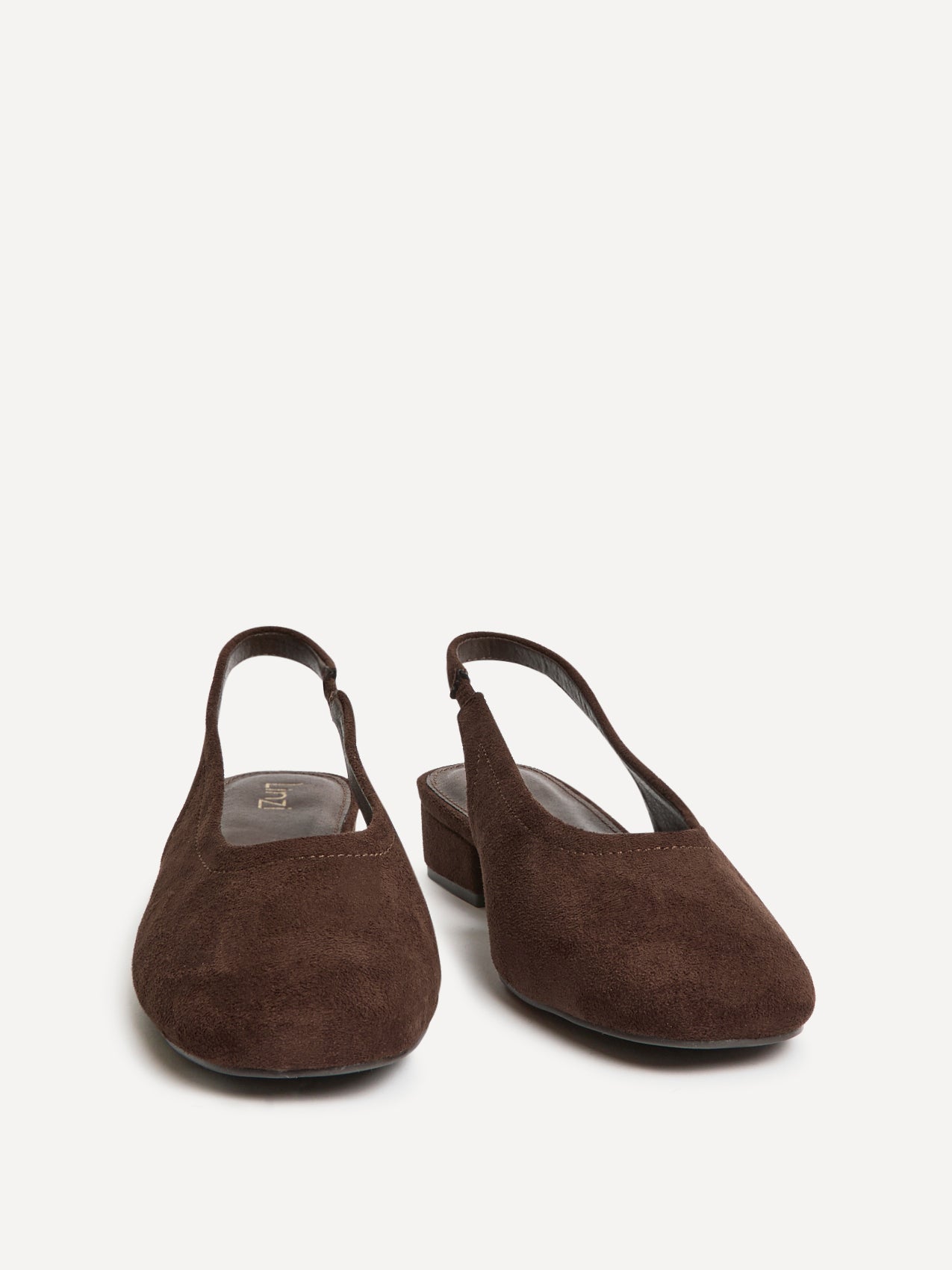 Glide Brown Faux Suede Mary Jane Heels