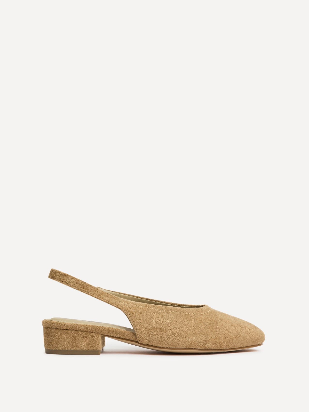 Glide Nude Faux Suede Mary Jane Heels