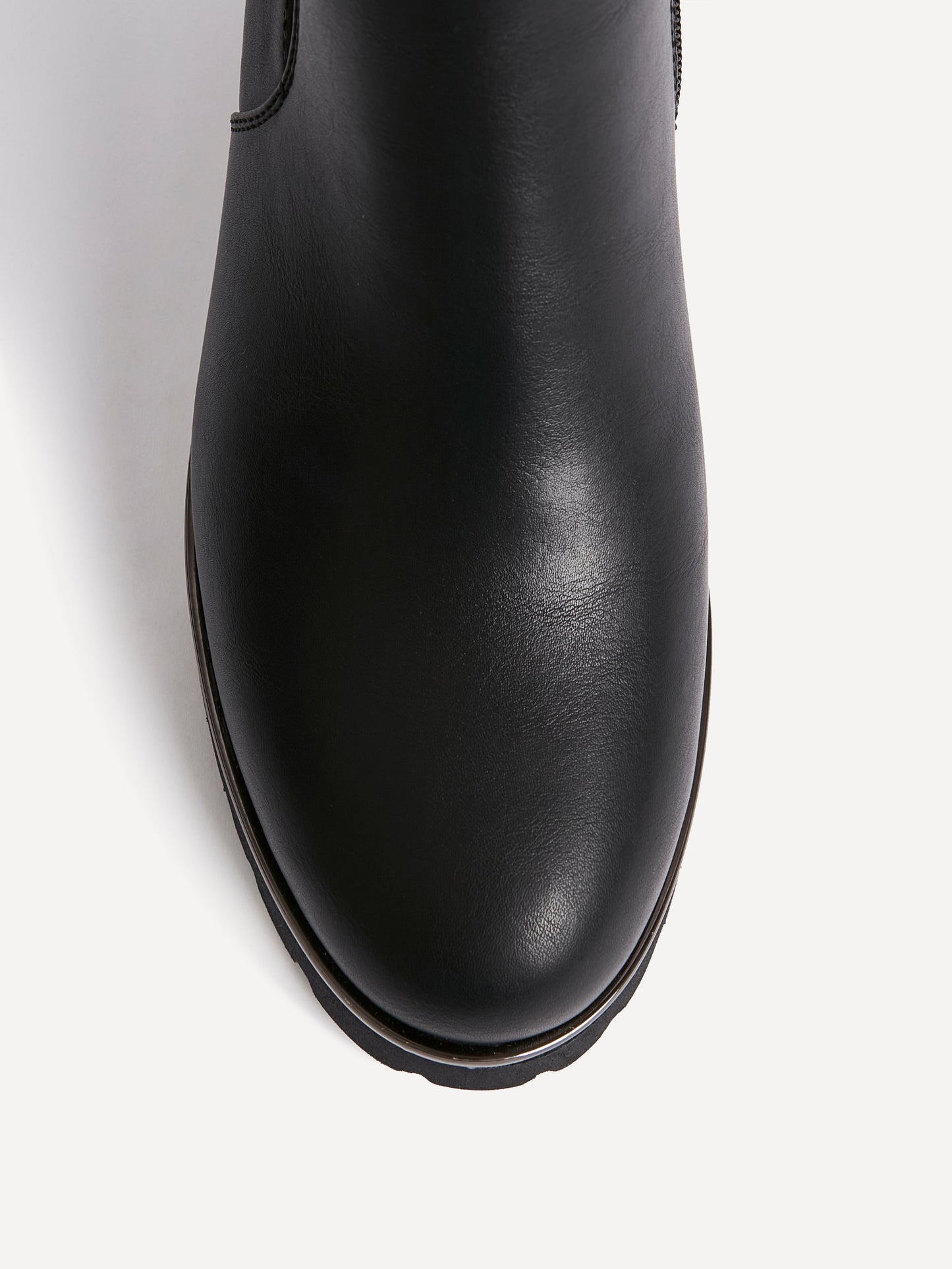 Gravity Black Long Low Heel Boots