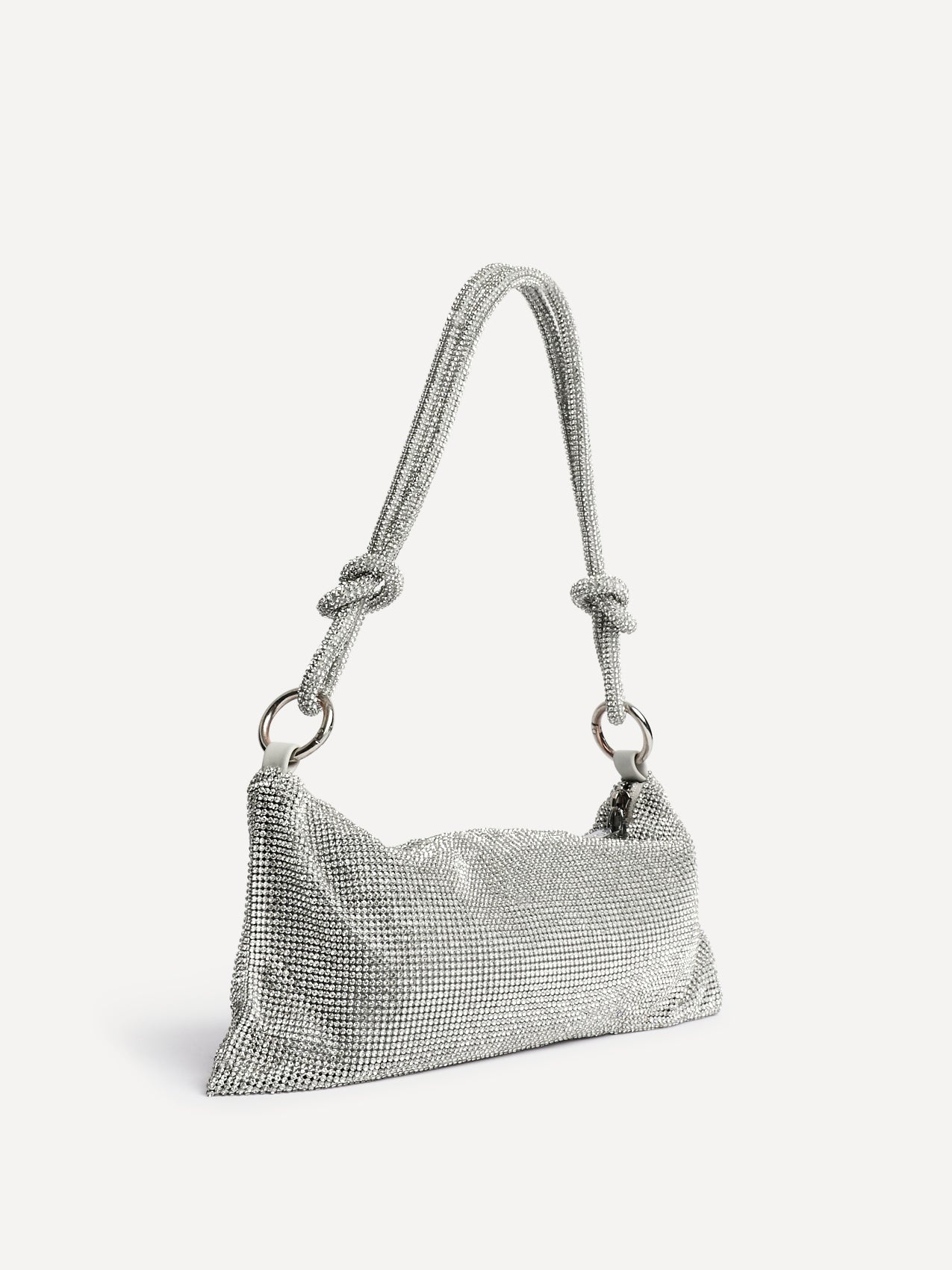 Dukes Silver Diamante Shoulder Bag