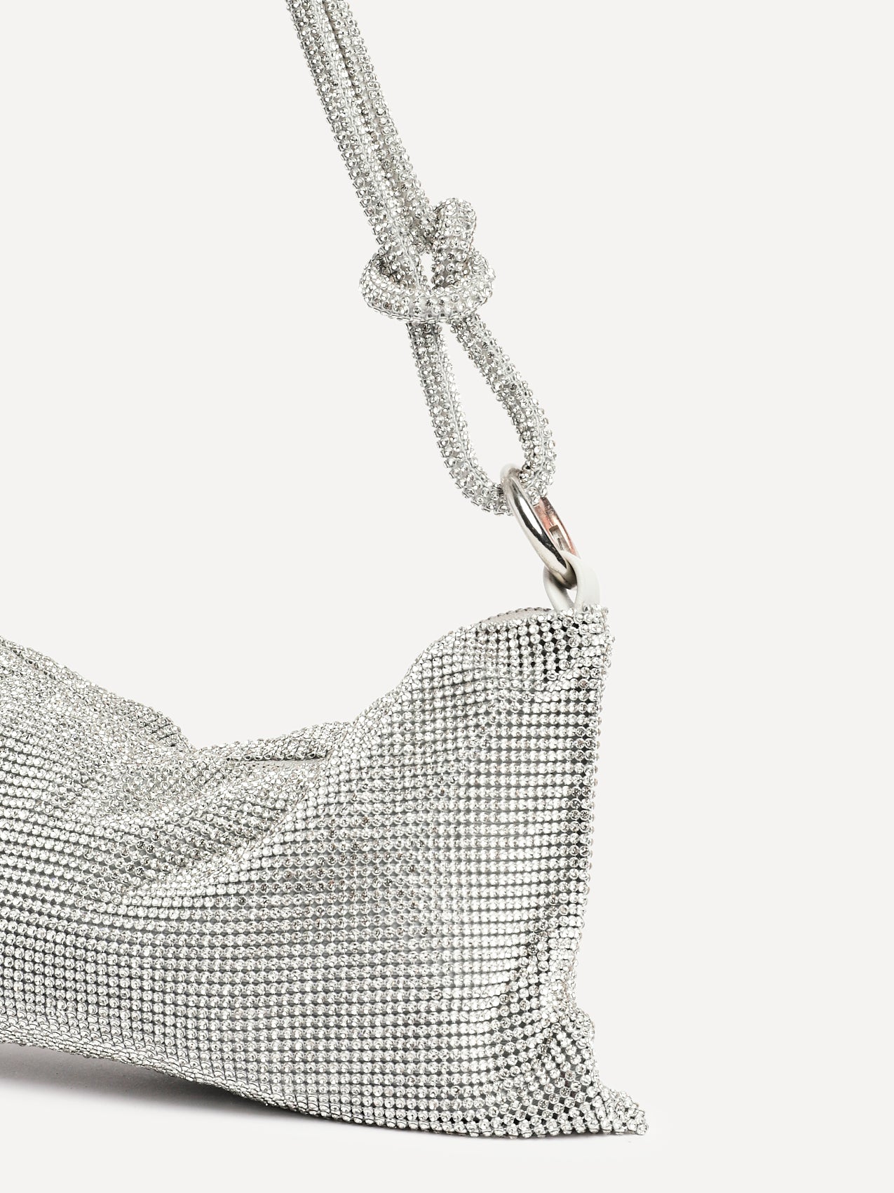 Dukes Silver Diamante Shoulder Bag