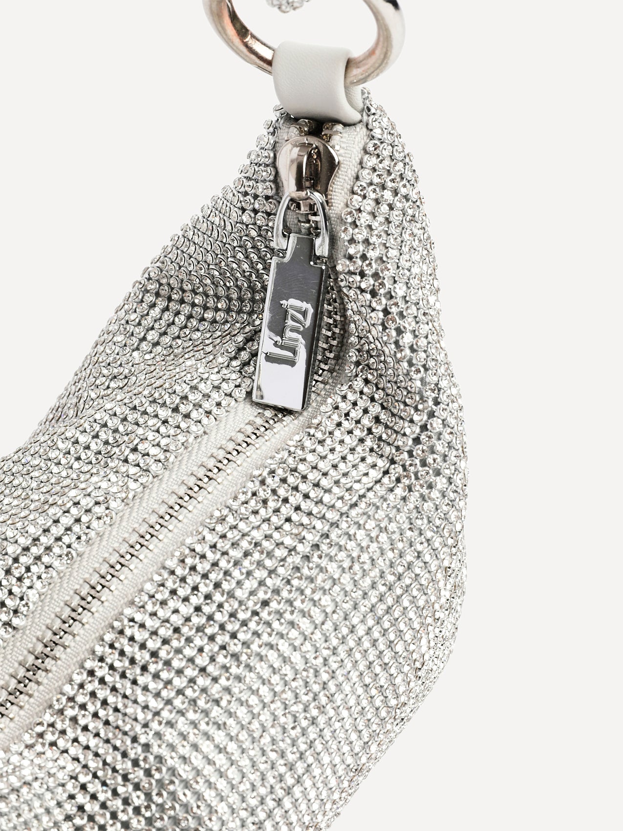 Dukes Silver Diamante Shoulder Bag