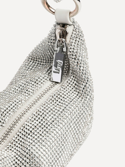 Dukes Silver Diamante Shoulder Bag