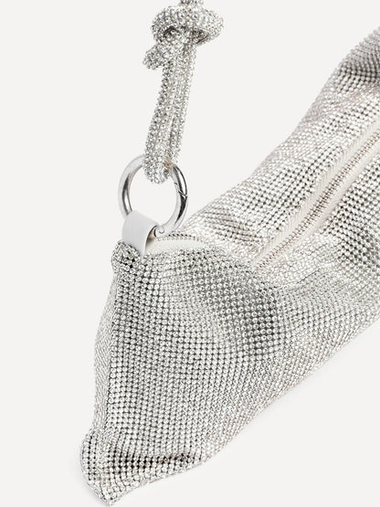 Dukes Silver Diamante Shoulder Bag