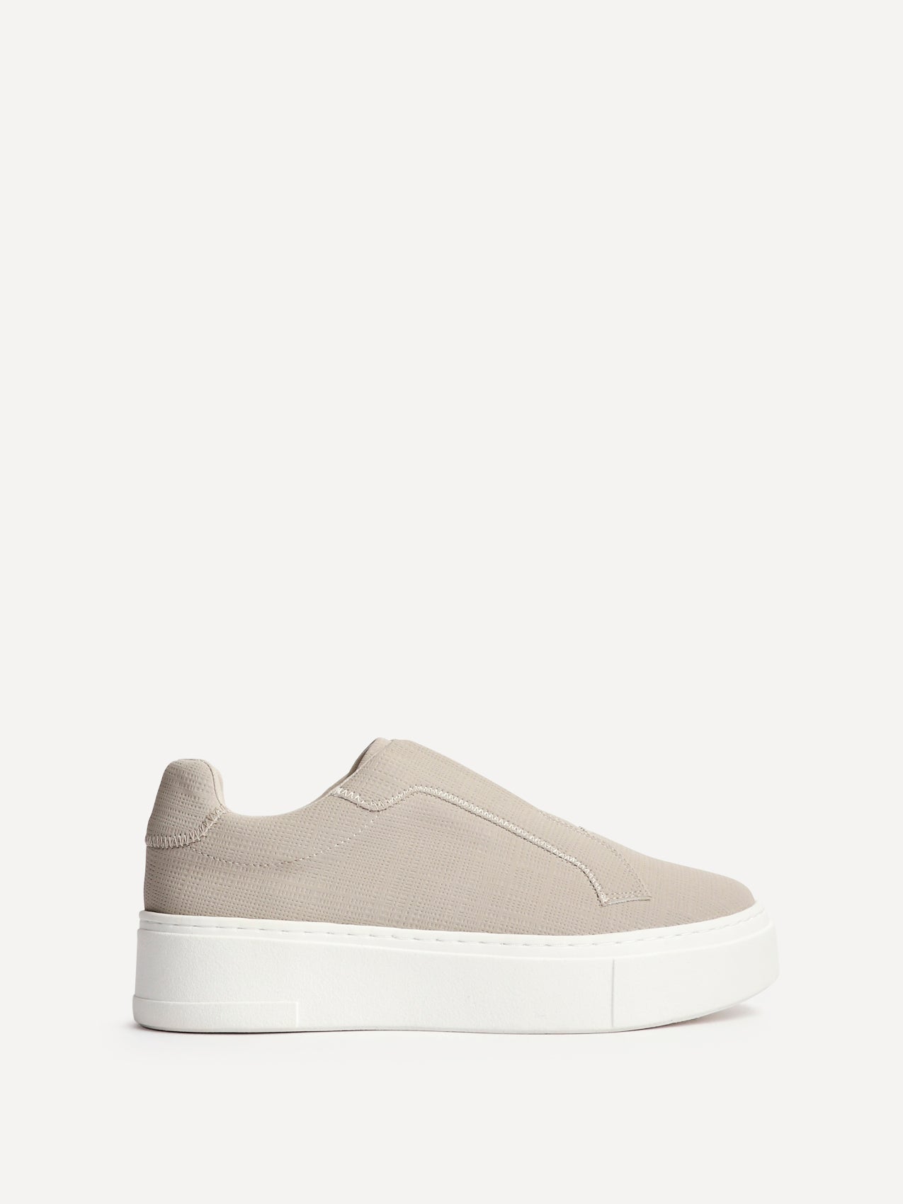 Henley Taupe Textured Platform Trainers