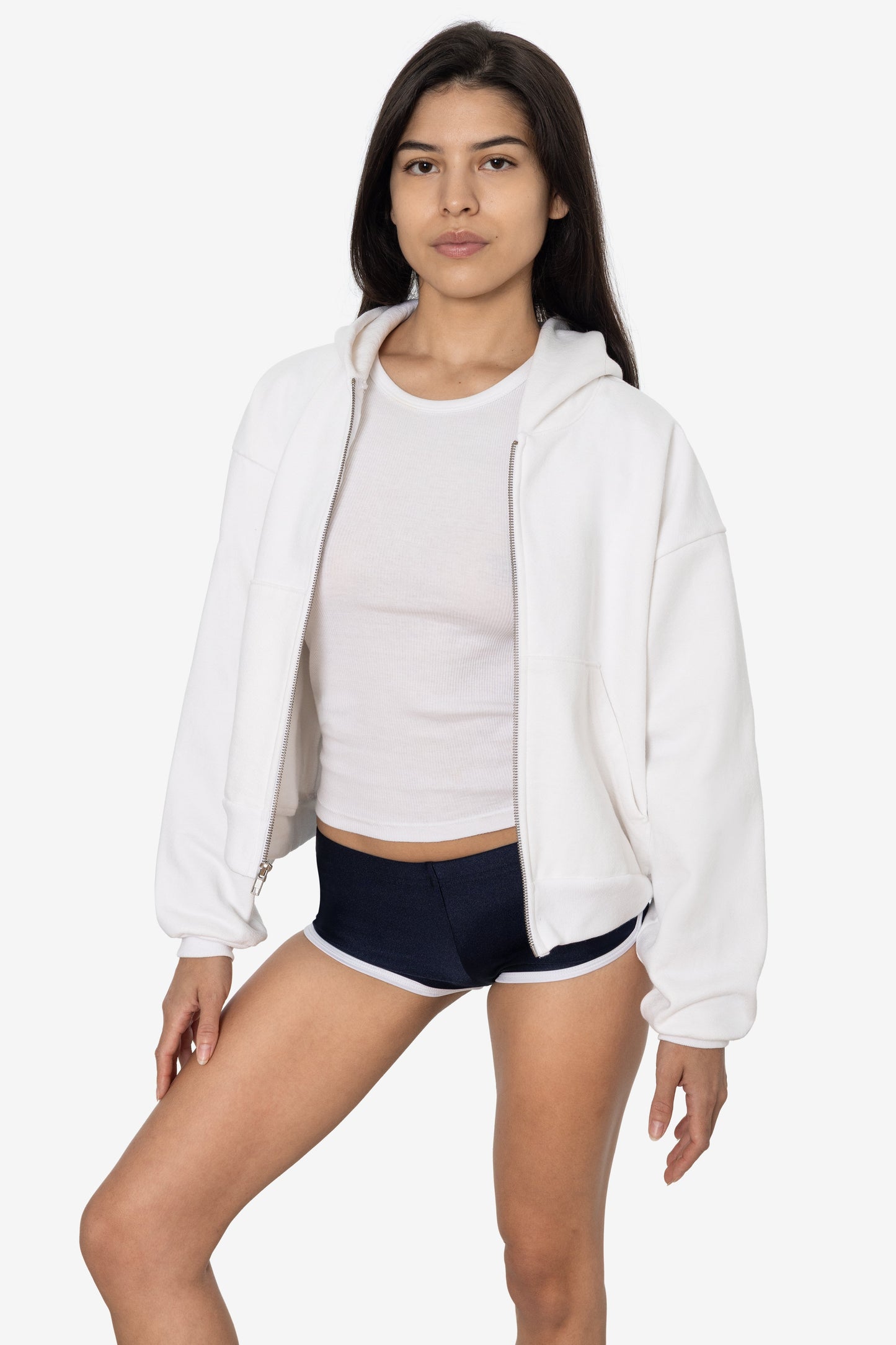 HF16 - Heavy Fleece Cropped Zip-Up Hoodie (Piece Dye)