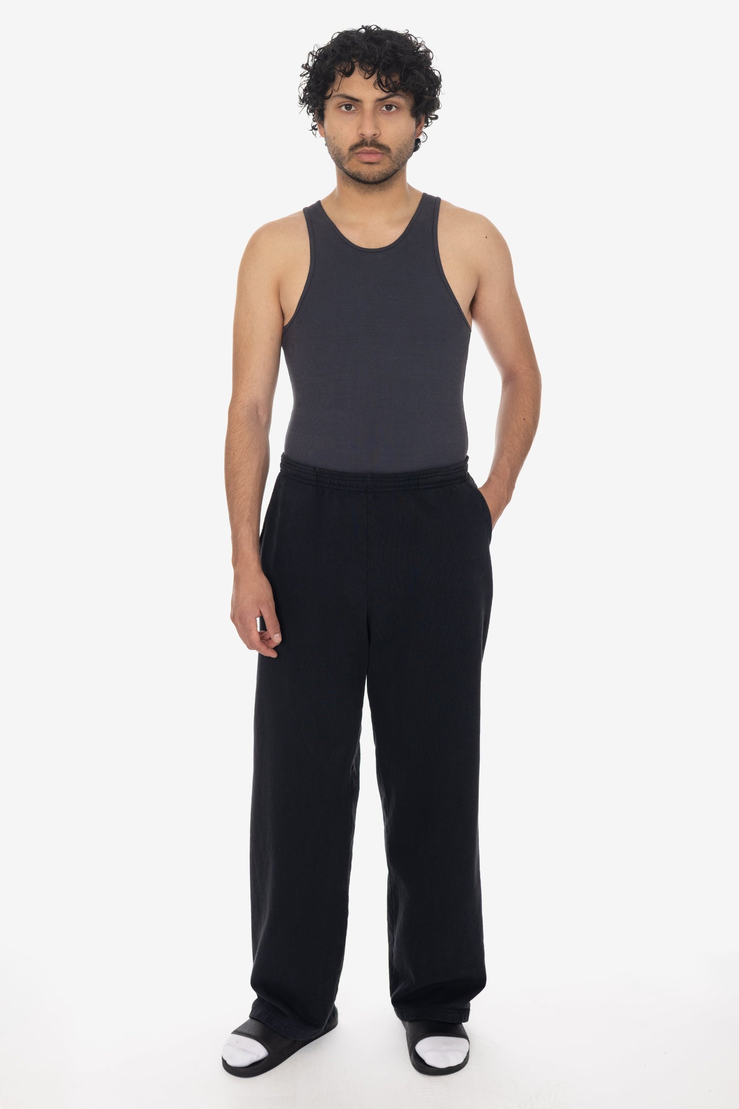 HF05 - Heavy Fleece Wide Leg Sweatpants (Garment Dye)