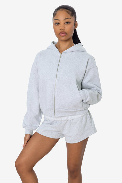 HF16 - Heavy Fleece Cropped Zip-Up Hoodie (Garment Dye)
