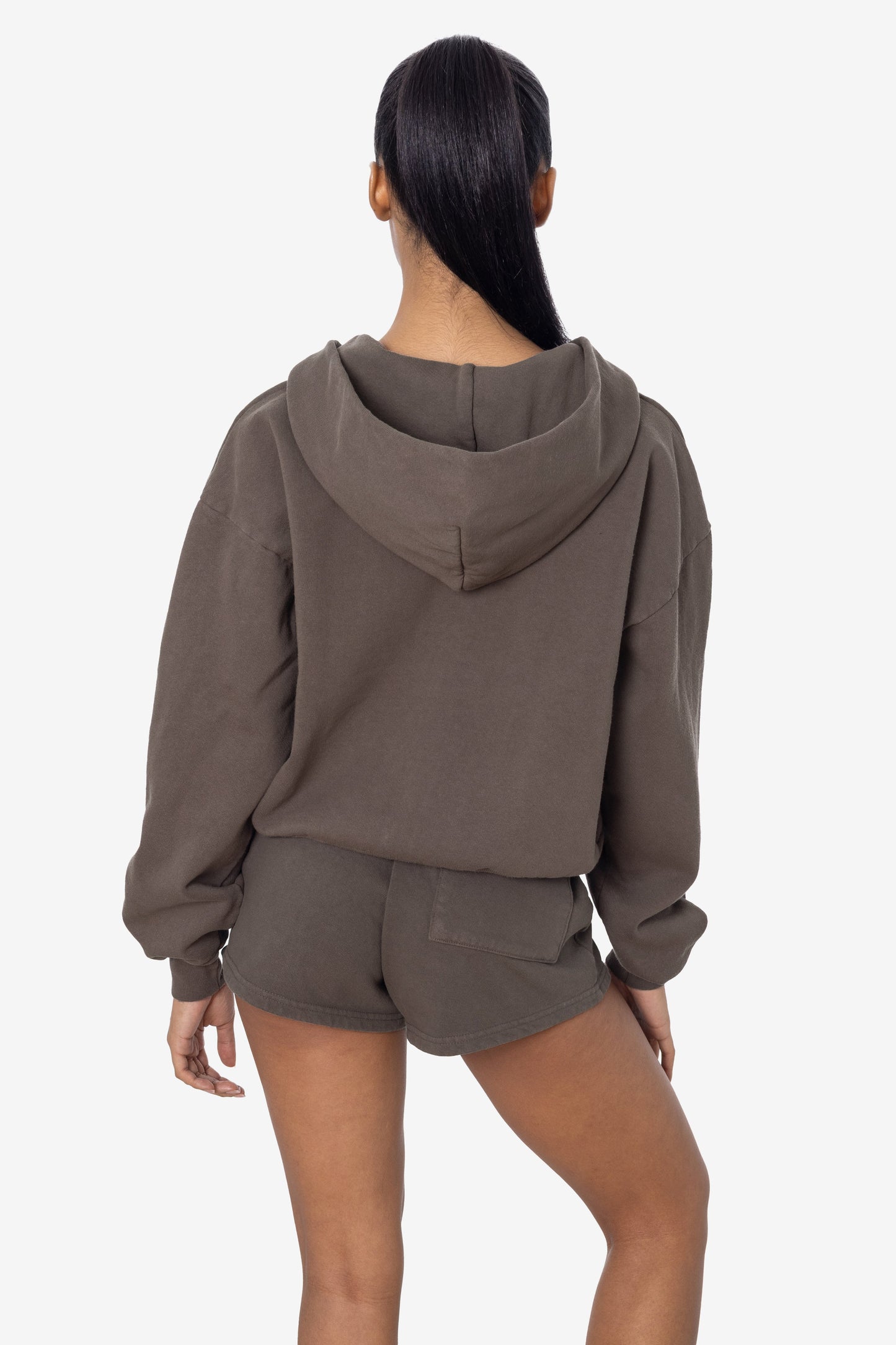 HF16 - Heavy Fleece Cropped Zip-Up Hoodie (Garment Dye)